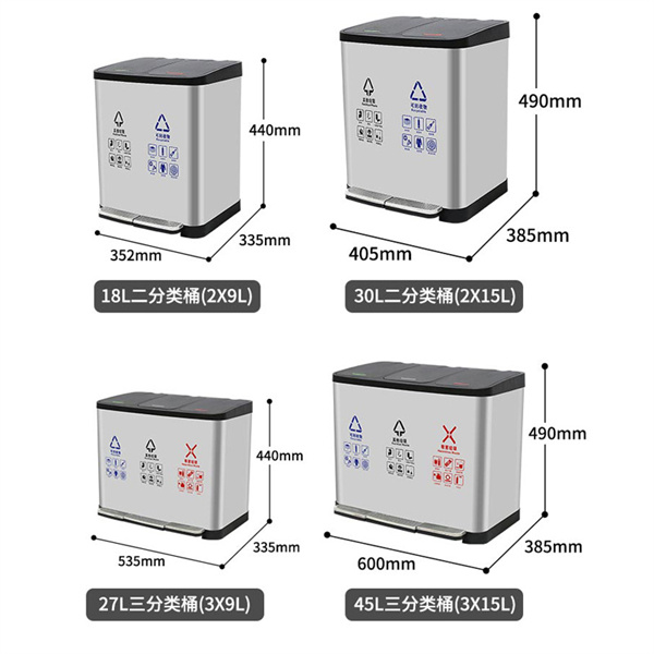 随州不锈钢垃圾桶-湖北国芳商贸-不锈钢垃圾桶厂家