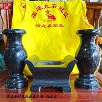 芝麻黑長方形石香爐 石雕香爐廠家