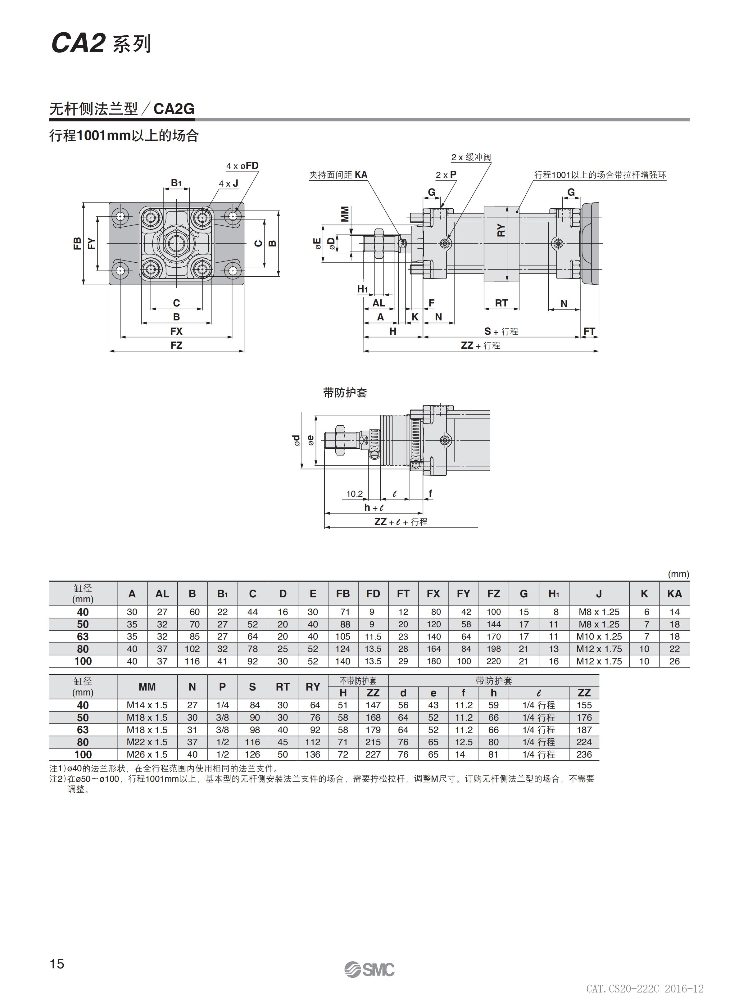 凉山CS2系列单杆双作用大缸径标准气缸