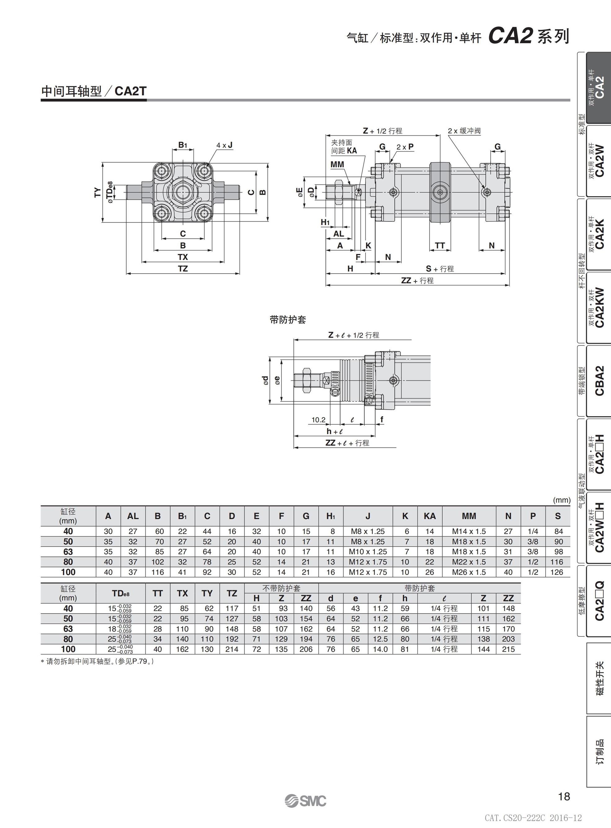 凉山CS2系列单杆双作用大缸径标准气缸