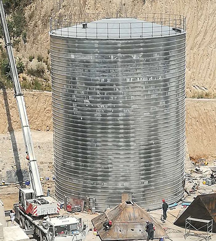 钢板库-鑫正钢板仓质量好-焊接钢板库施工方案