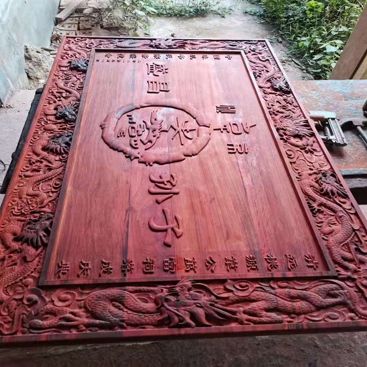 实木龙柱御用盘龙柱定制 寺庙仿古圆弧对联