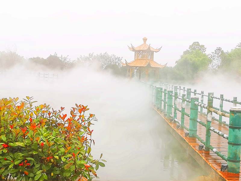 微雾景观 奉节广场景观造雾设备 重庆本地喷雾厂家