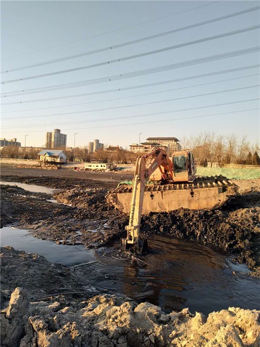 福建尾礦庫清淤機械租賃- 民強水陸挖掘機