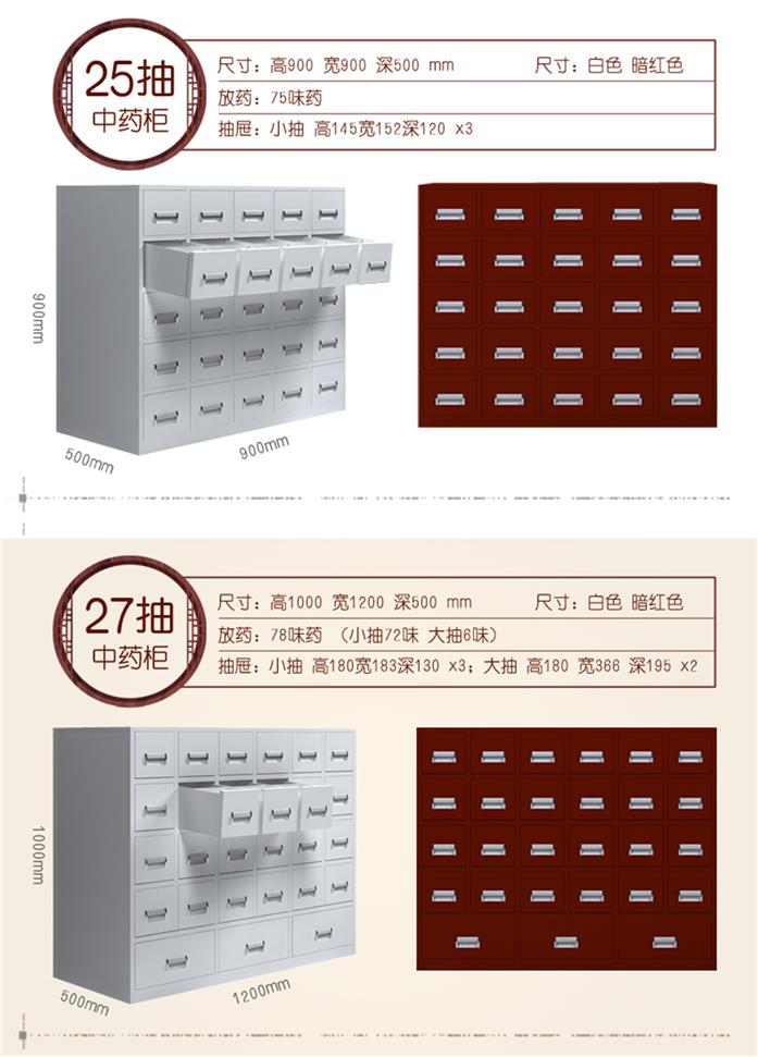 武汉金属中药柜定制 钢制中药柜