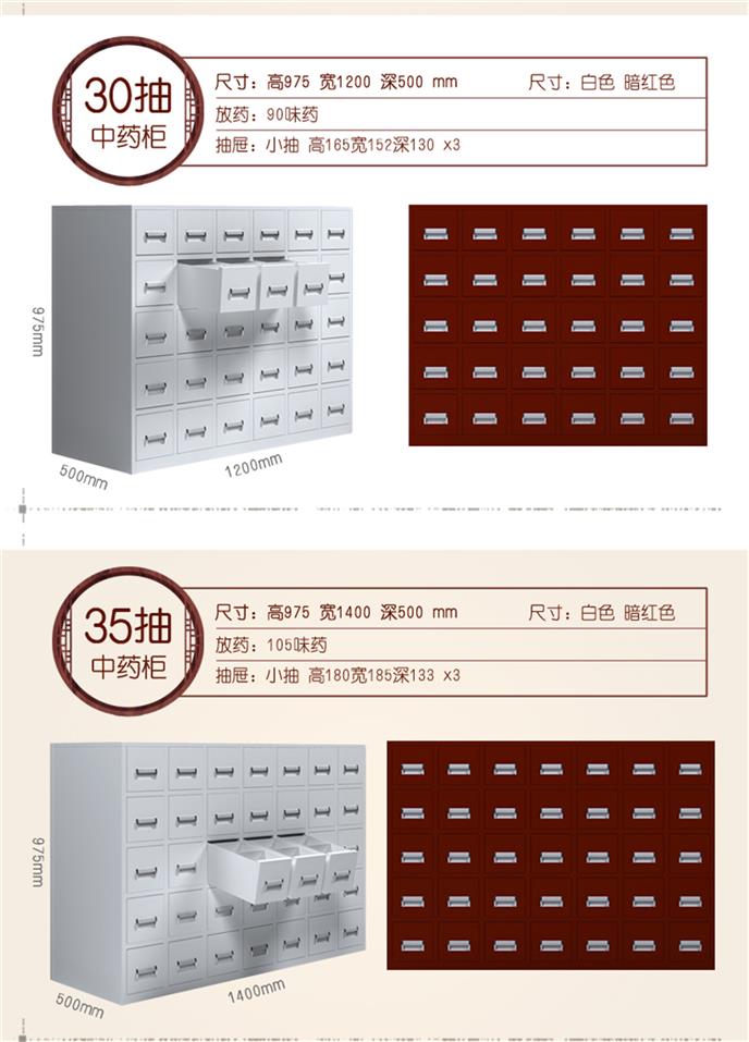 杭州环保金属中药柜厂家