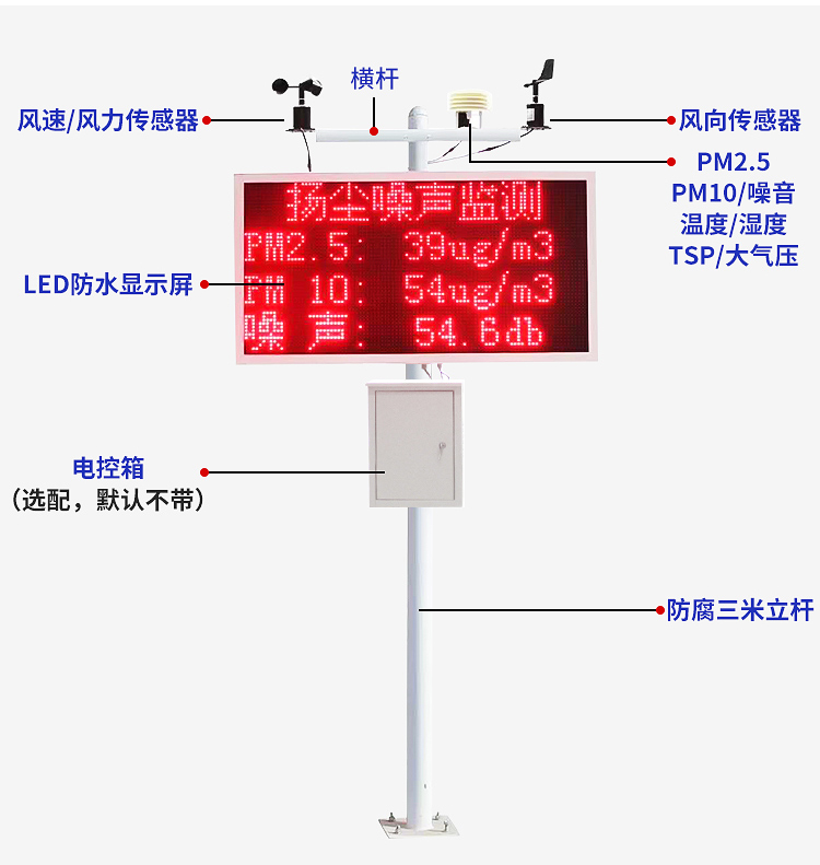 广州工地噪声扬尘监测生产厂家