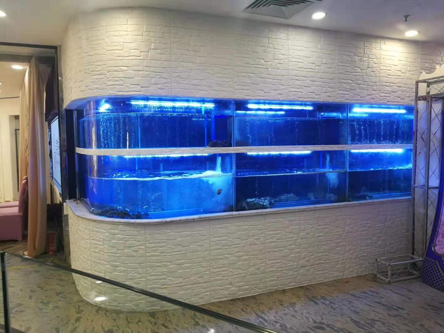 定制各种款式 水族馆制冷池定制