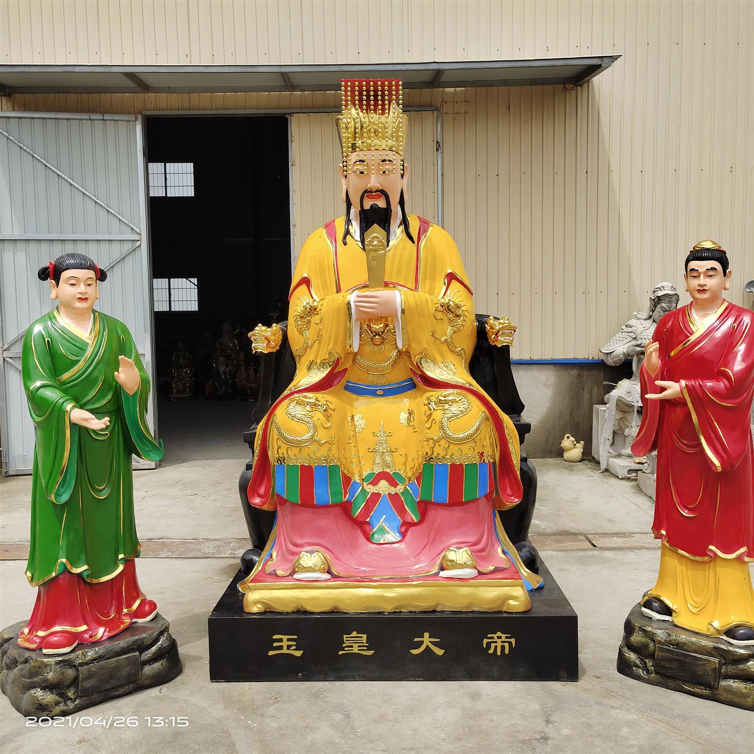 平頂山2.9米東岳大帝神像 玉皇大帝佛像 一手貨源