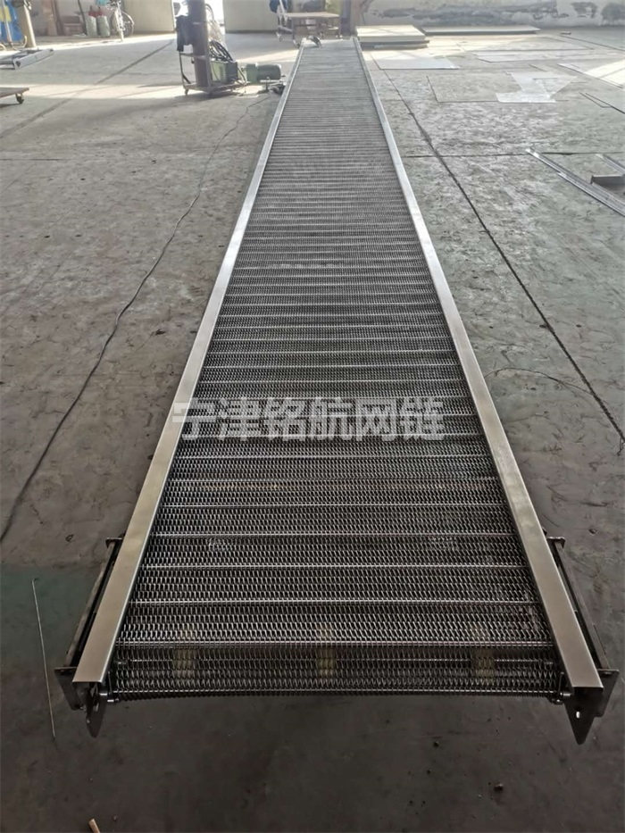 銘航網鏈-不銹鋼直行網帶輸送機生產廠家