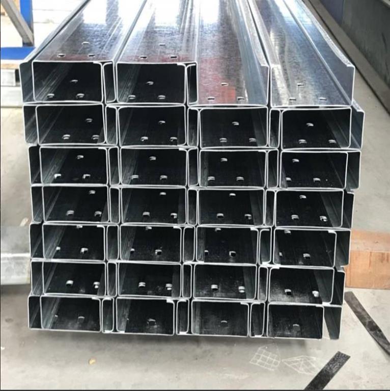 湛江Q235B熱鍍鋅c型鋼 標準c型鋼型號 檁條光伏支架C型鋼