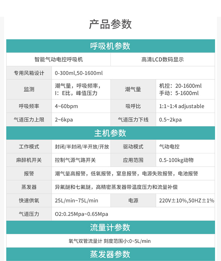 甘孜动物实验呼吸麻醉机