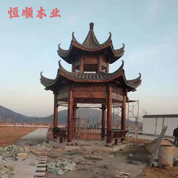 生態(tài)防腐木木屋涼亭-恒順防腐木值得信賴