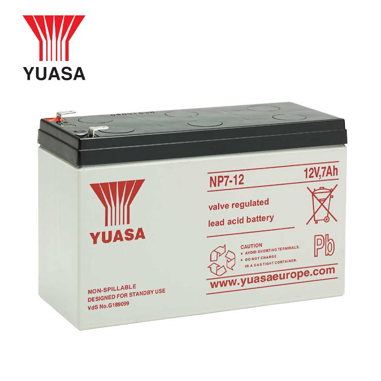 YUASA NP7-12铅酸免维护汤浅蓄电池12V7AH VRLA阀控式密封**命