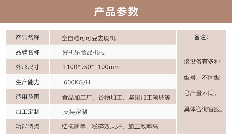 可可豆去皮加工设备公司