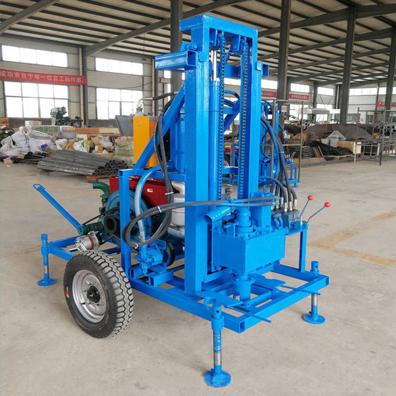 呂梁小型家用鉆井機(jī) 柴油液壓農(nóng)用打井機(jī) 輪式地表鉆機(jī)性能穩(wěn)定