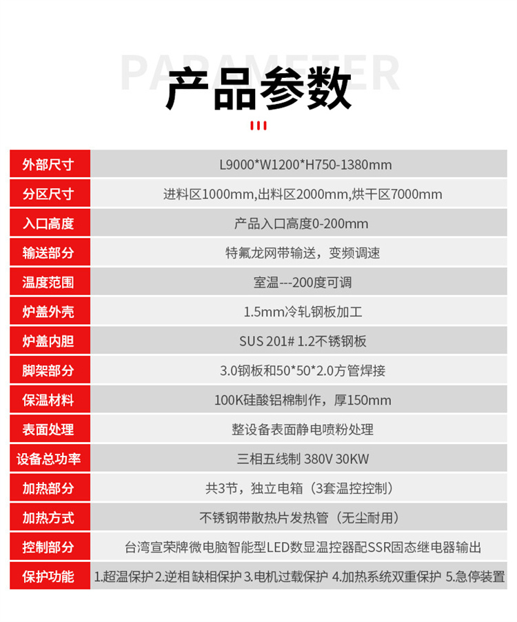 遂道炉烘干生产线