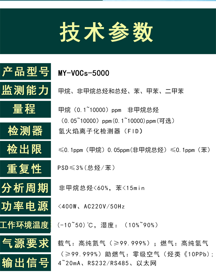 vocs气相色谱仪