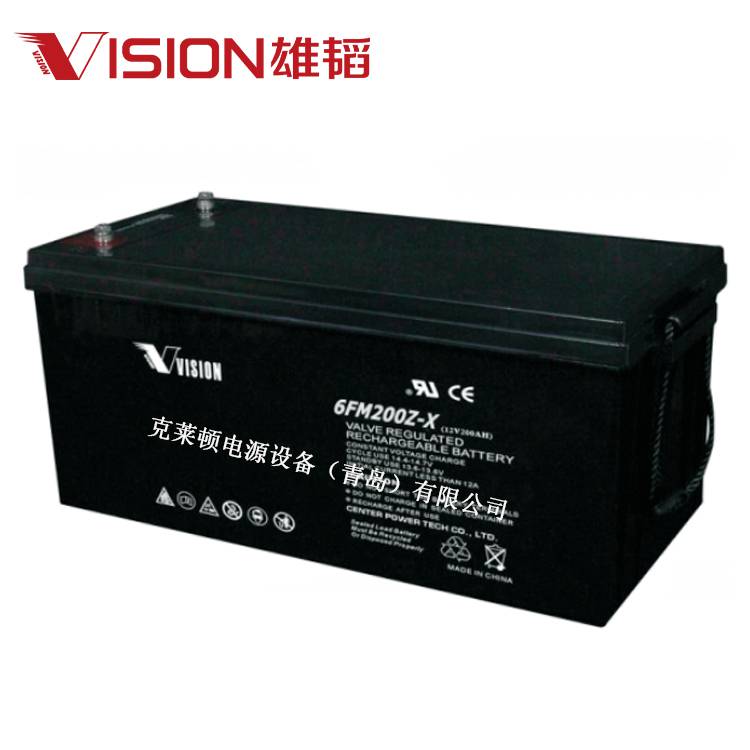 Vision蓄電池 6FM200Z-X 雄韜蓄電池 12V200Ah 鉛酸免維護**命 AGM