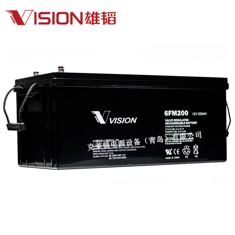 Vision蓄電池 6FM200 雄韜蓄電池 12V200Ah 閥控式密封 **命 AGM