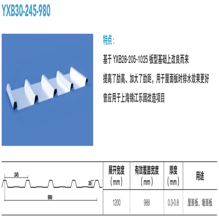 清遠YX32-305-914 組合樓承板 支持定制