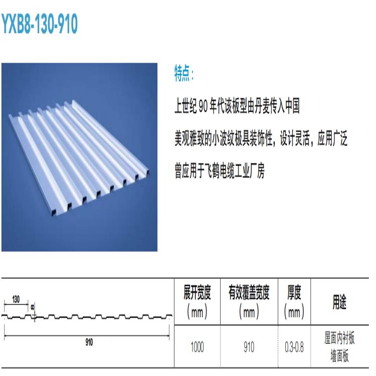 衢州YX11.5-110-880彩钢板生产厂家