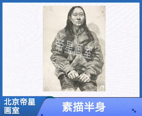 畫(huà)室素描半身作品-天津畫(huà)室素描半身-帝星