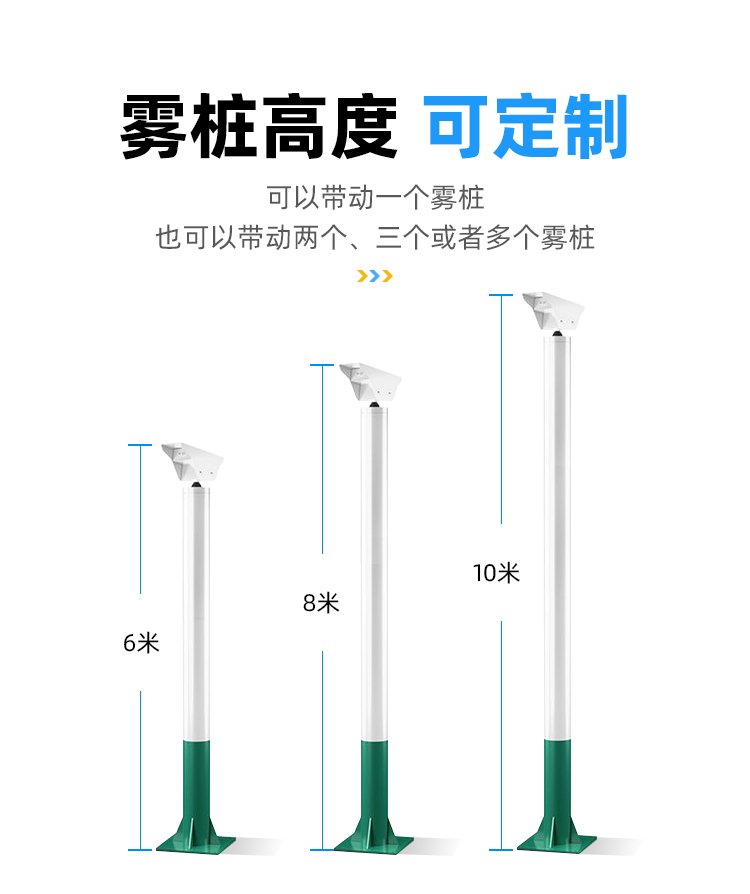 高压喷雾降温控制系统 全自动旋转喷雾系统 降尘喷雾桩