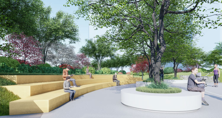 聊城田園小鎮景觀設計-山東大道園林承接制作