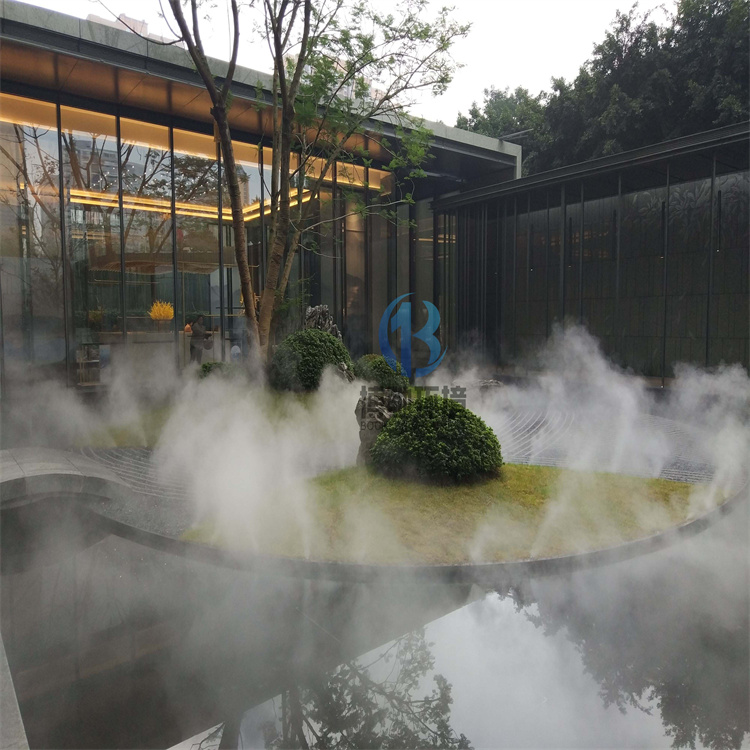 成都樓盤小區噴霧造景設備的價格 霧森