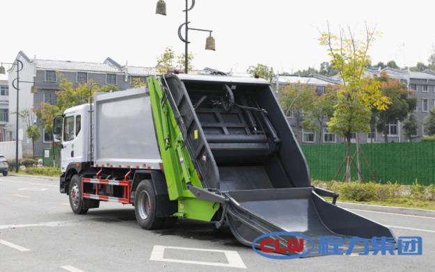 慶鈴五十鈴壓縮垃圾車 拉臂式垃圾車 壓縮車圖片