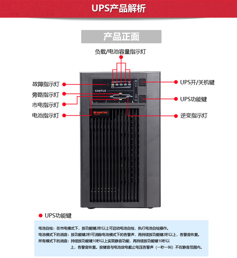 西安山特UPS电源型号