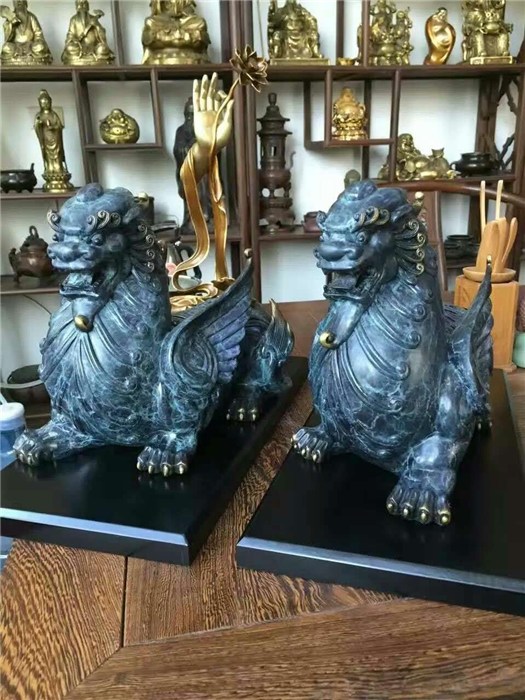 古代銅貔貅-動物銅雕-大同銅貔貅