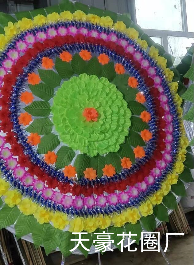 河南2米花圈定制_花圈廠制作加工