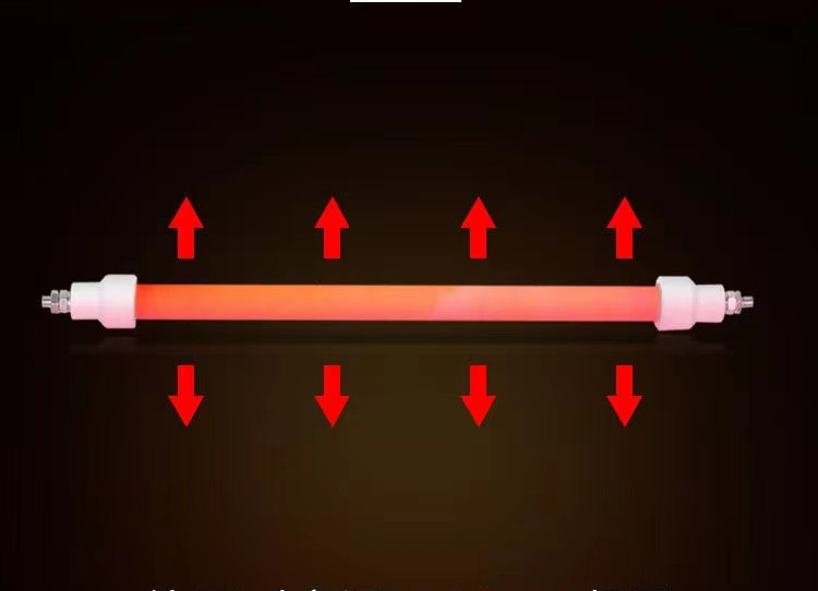 广东暗光发热石英发热管可定制 石英发热管 热惯性小