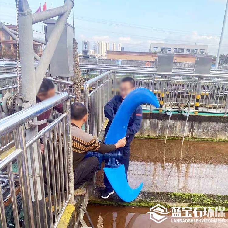 潜水推流器叶桨 304不锈钢搅拌机滑套叶轮蓝宝石原厂配件