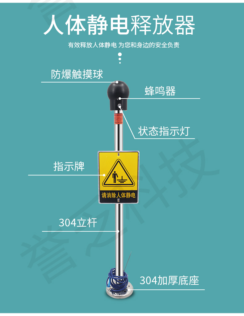 AS-6608酒泉人体静电释放器