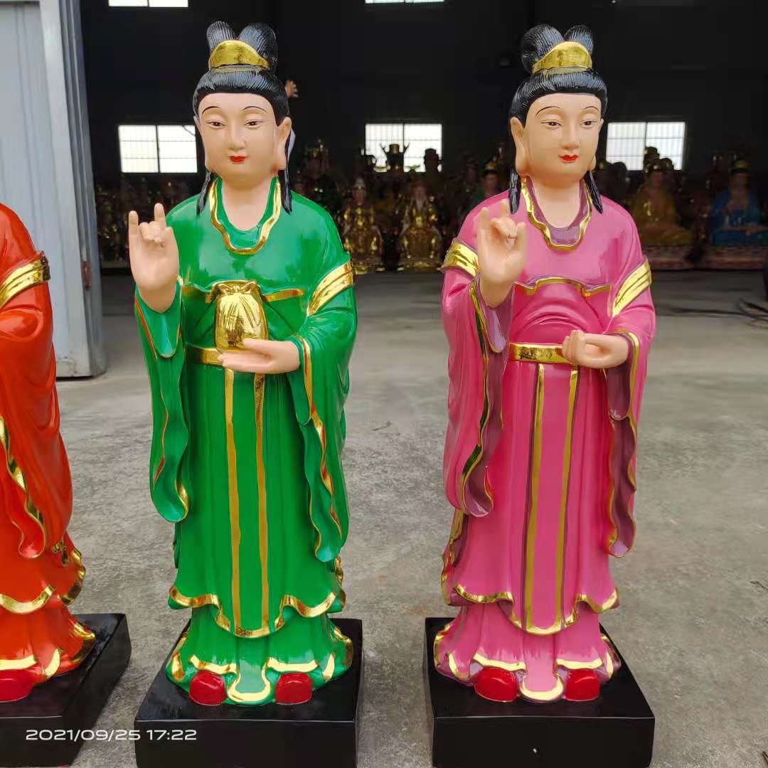 阜陽漢白玉和合二仙神像雕塑 月下老人 一手貨源