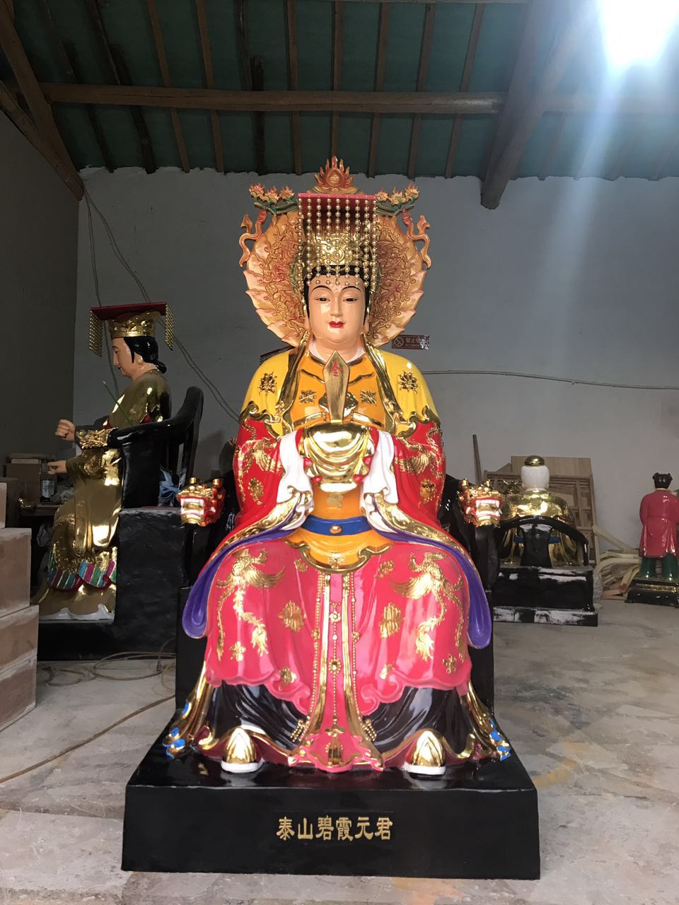 鶴壁1.5米九子娘娘神像 道教神像 一手貨源