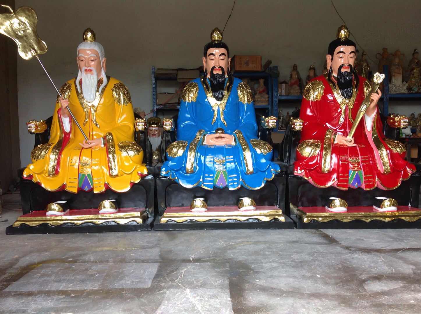 義烏2米靈寶天尊神像制作 道教三清 規(guī)格齊全