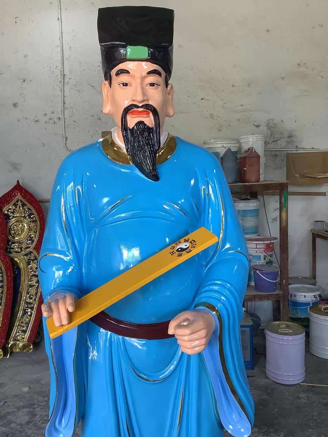 東陽(yáng)樹(shù)脂王重陽(yáng)佛像廠家 張道陵雕塑 廠家直供