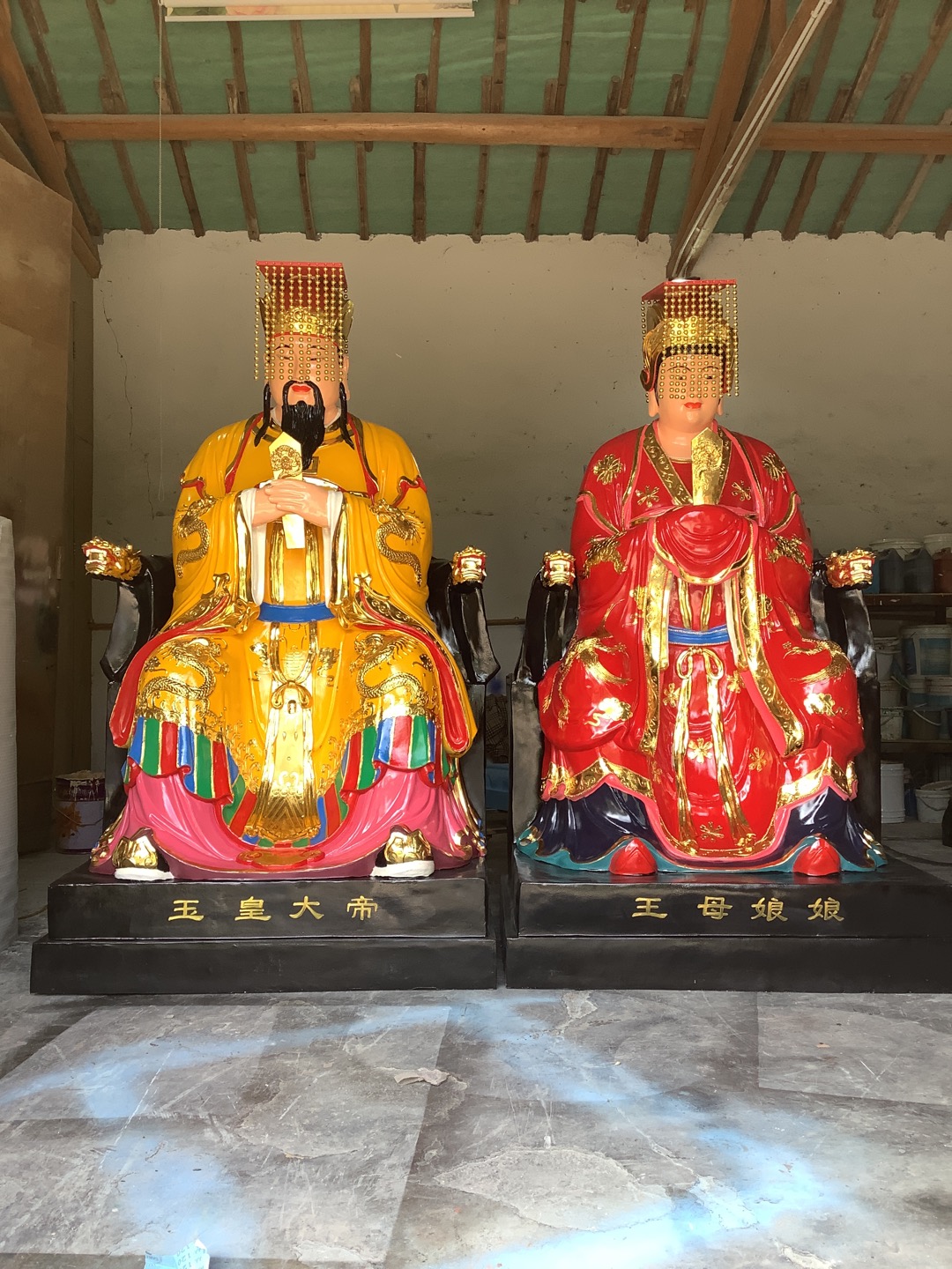 義烏樹脂盤古老母神像廠 瑤池金母 廠家直供
