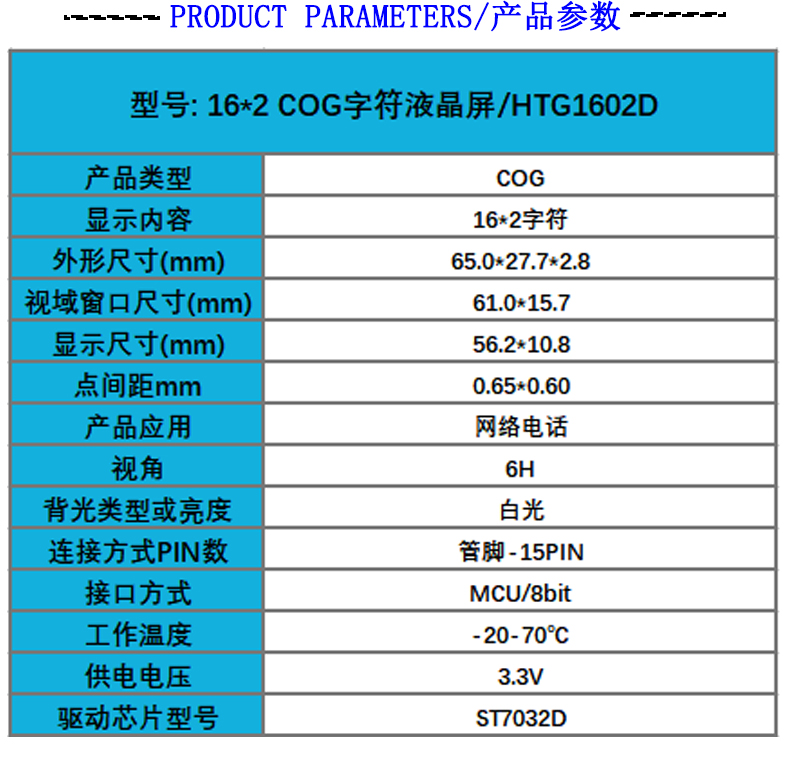 cog显示屏