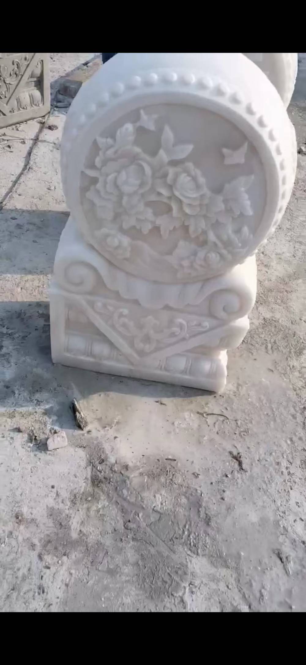 石雕門墩漢白玉抱鼓石一對家用鎮宅仿古青石庭院