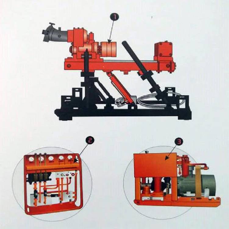 煤矿用ZYW2000液压钻机坑道ZYW3200水平钻采设备