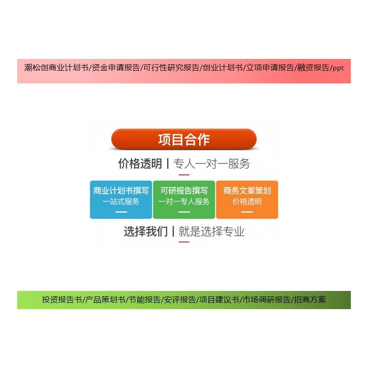 柳州市撰写企业项目融资报告书 常见问题