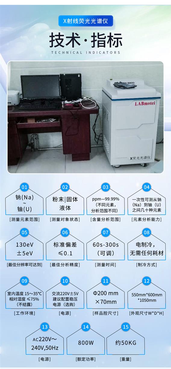 土壤重金属分析仪器规格