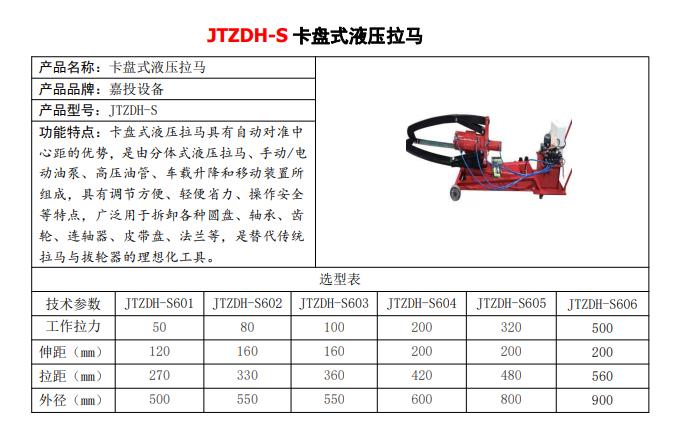 JTZDH-M304机械防滑拔轮器批发