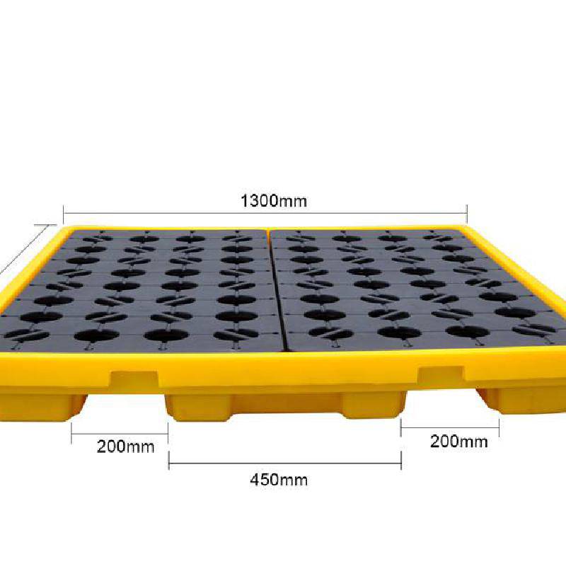 四川6聚乙烯托盘防腐蚀4加仑240升可容纳4个200L圆桶防泄漏托盘
