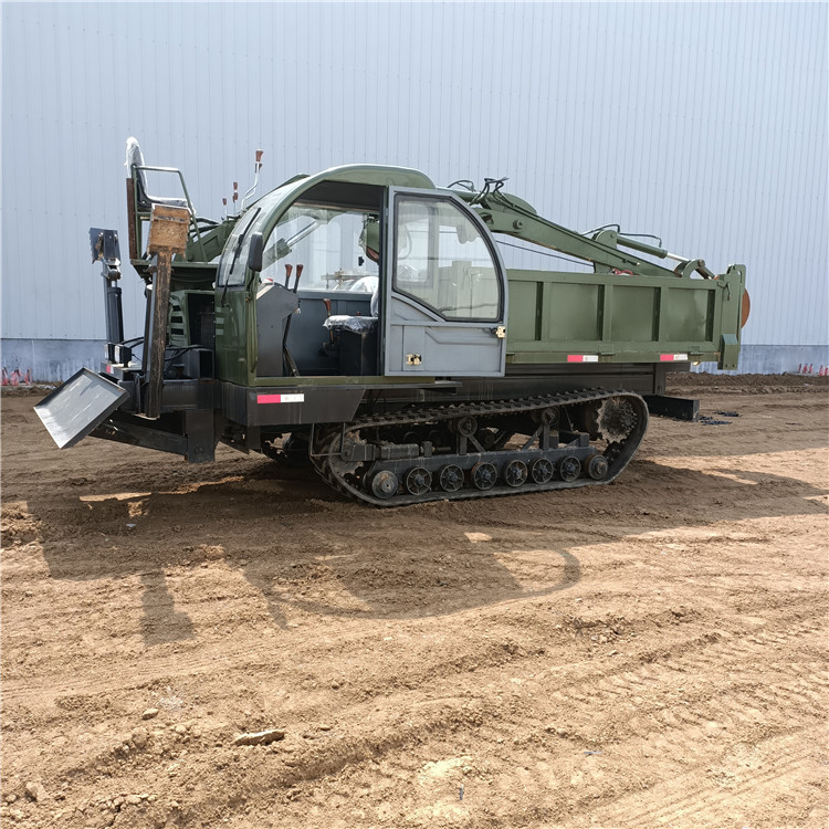 履帶式隨車挖掘機(jī) 鏟土挖土運(yùn)輸一體車 雙**自卸爬山車